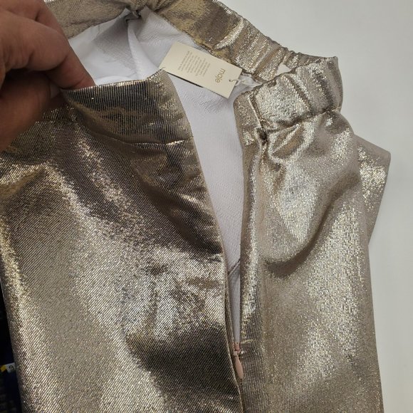Maje Metallic Silk Blend Short Sz XS  NWT - Picture 11 of 11